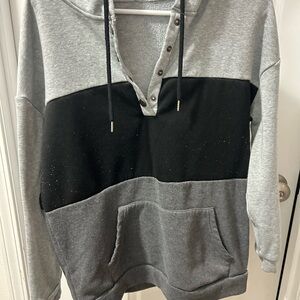 Gray and Black  Sweater